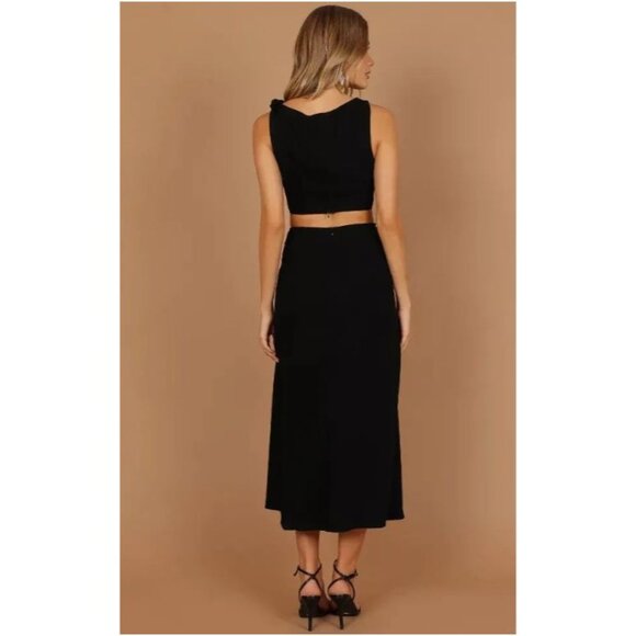 Petal and Pup Womens Alexa Cut Out Dress Black Size Medium - Picture 4 of 9